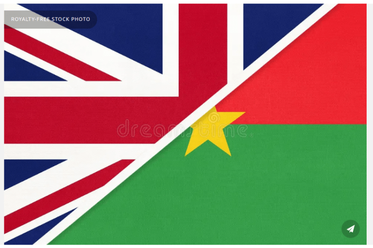 Export from the UK to Burkina faso