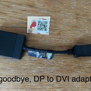 IMG_5838 Second-hand Genuine Dell DisplayPort to DVI Adapter/Converter Cable DANARBC084