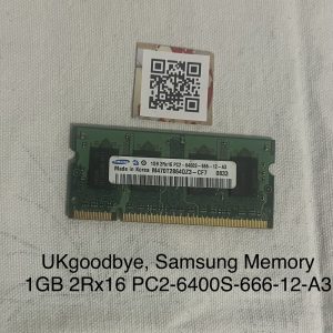 Samsung Memory 1GB 2Rx16 PC2-6400S-666-12-A3 — Memory