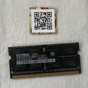Second-hand Elpida RAM 4G8 2R8 PC3 (DDR3), memory laptop