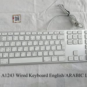  Genuine Apple Keyboard A1243 - USB Wired - Engllish UK / Arabic Layout